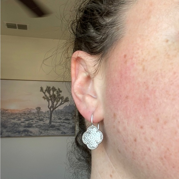 Clover Crystal Earrings - Picture 8 of 12